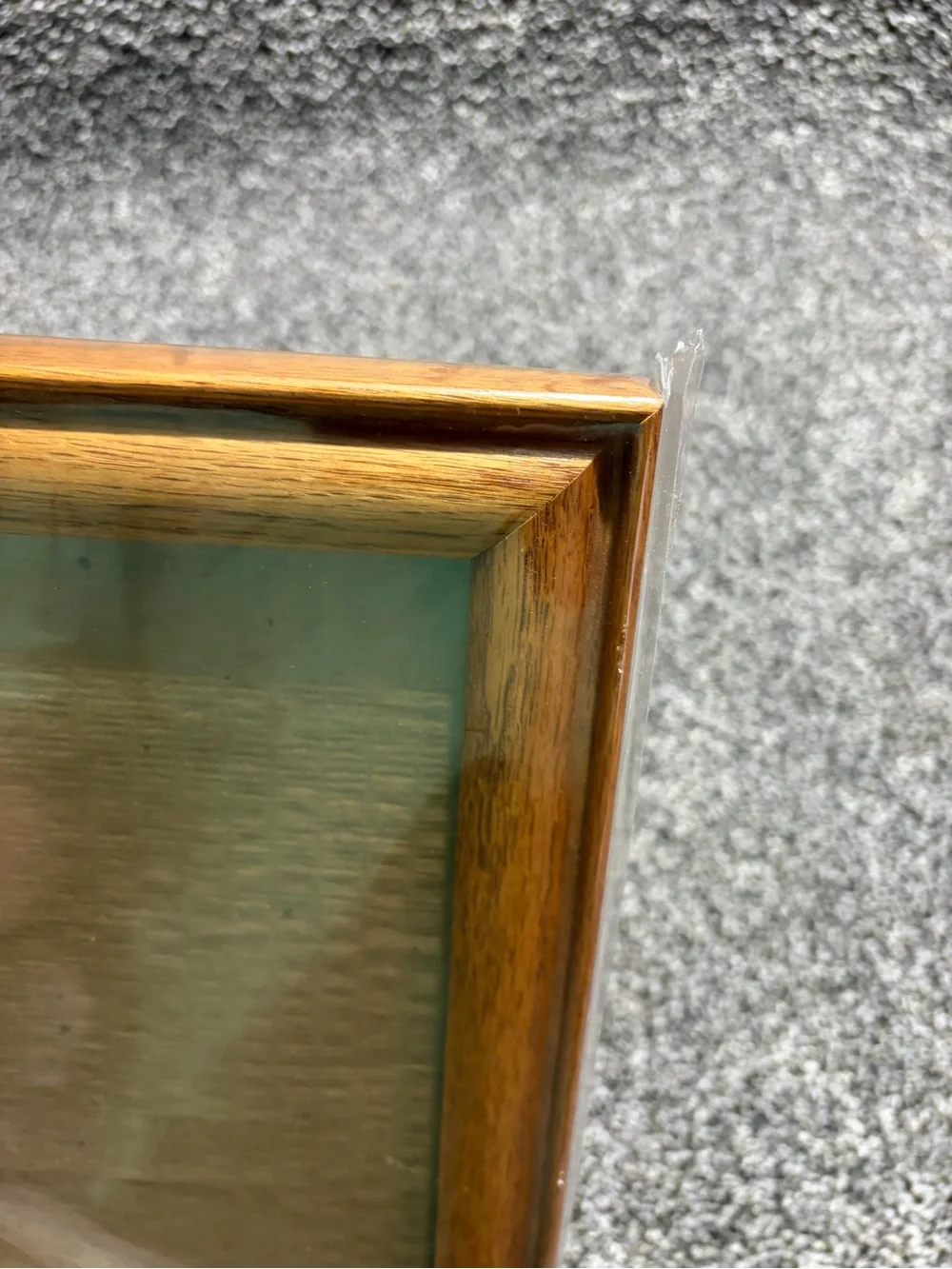 Vintage Solid Oak Wood Photo Frame in Light Brown 8x10 Freestanding
